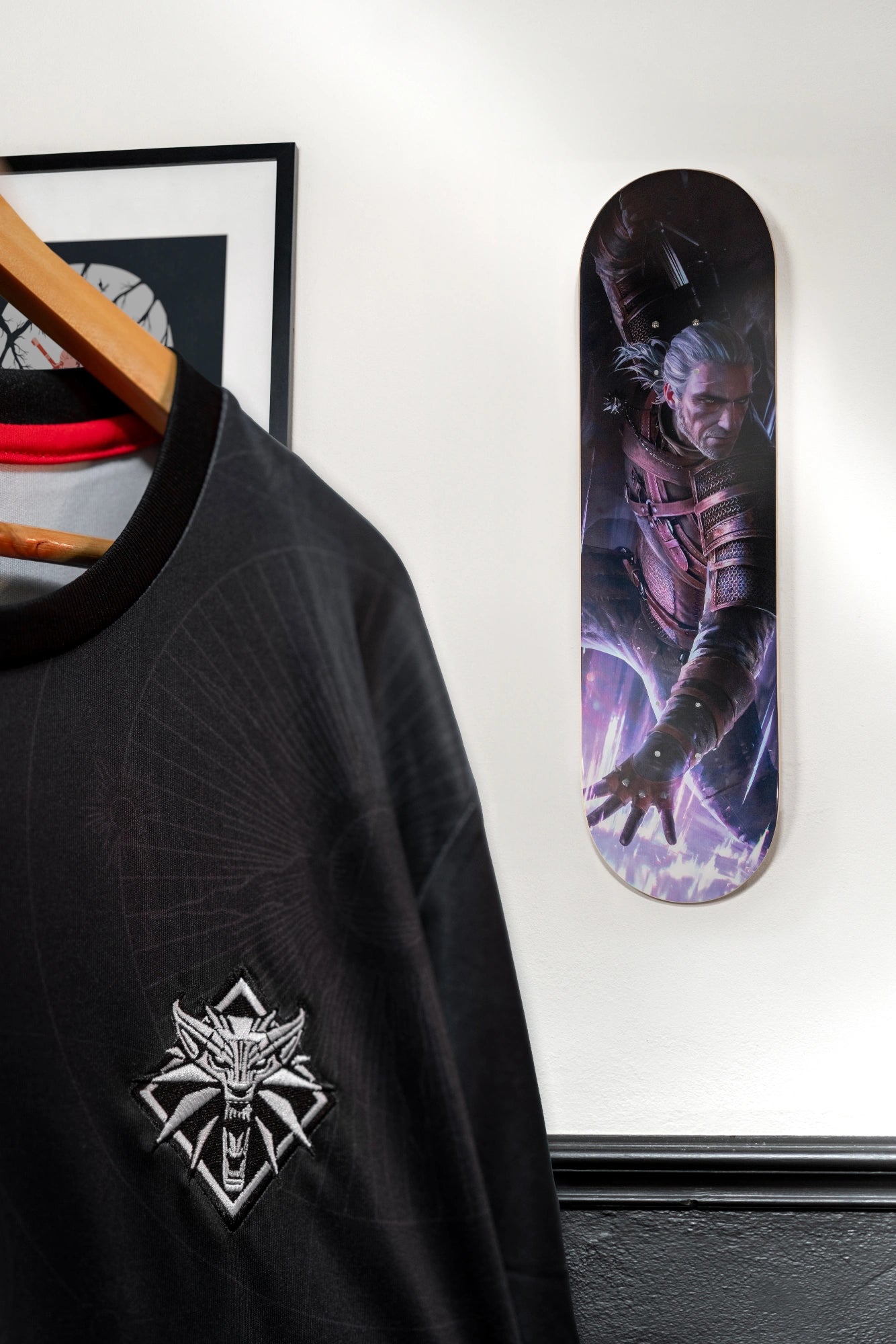 The Witcher Geralt Yrden Skateboard Deck